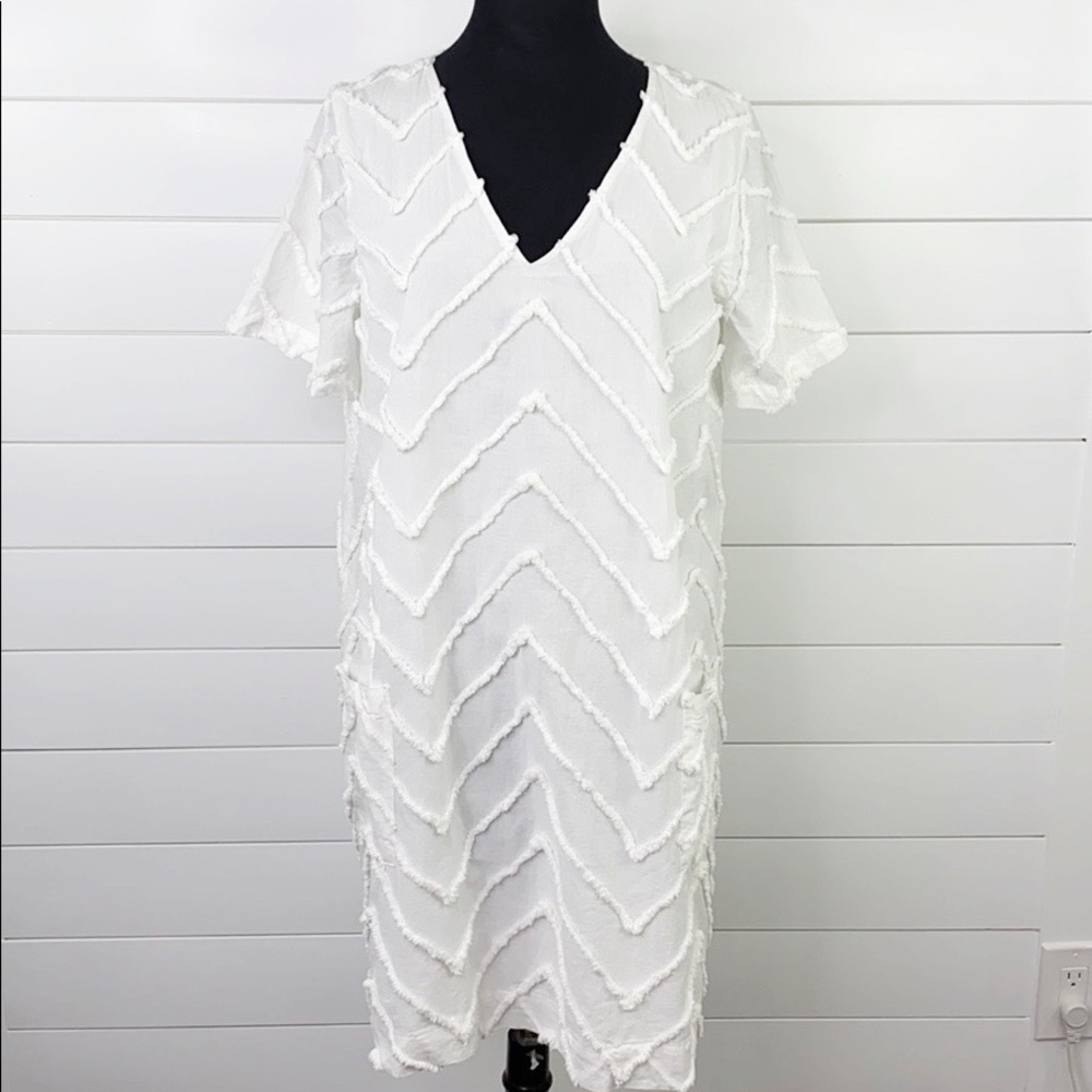 SOLD ANTHROPOLOGIE Marcelle Textured Shift Dress - Picture 3 of 14